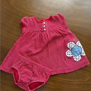 Carter's Red Polka Dot Dress with Bloomers